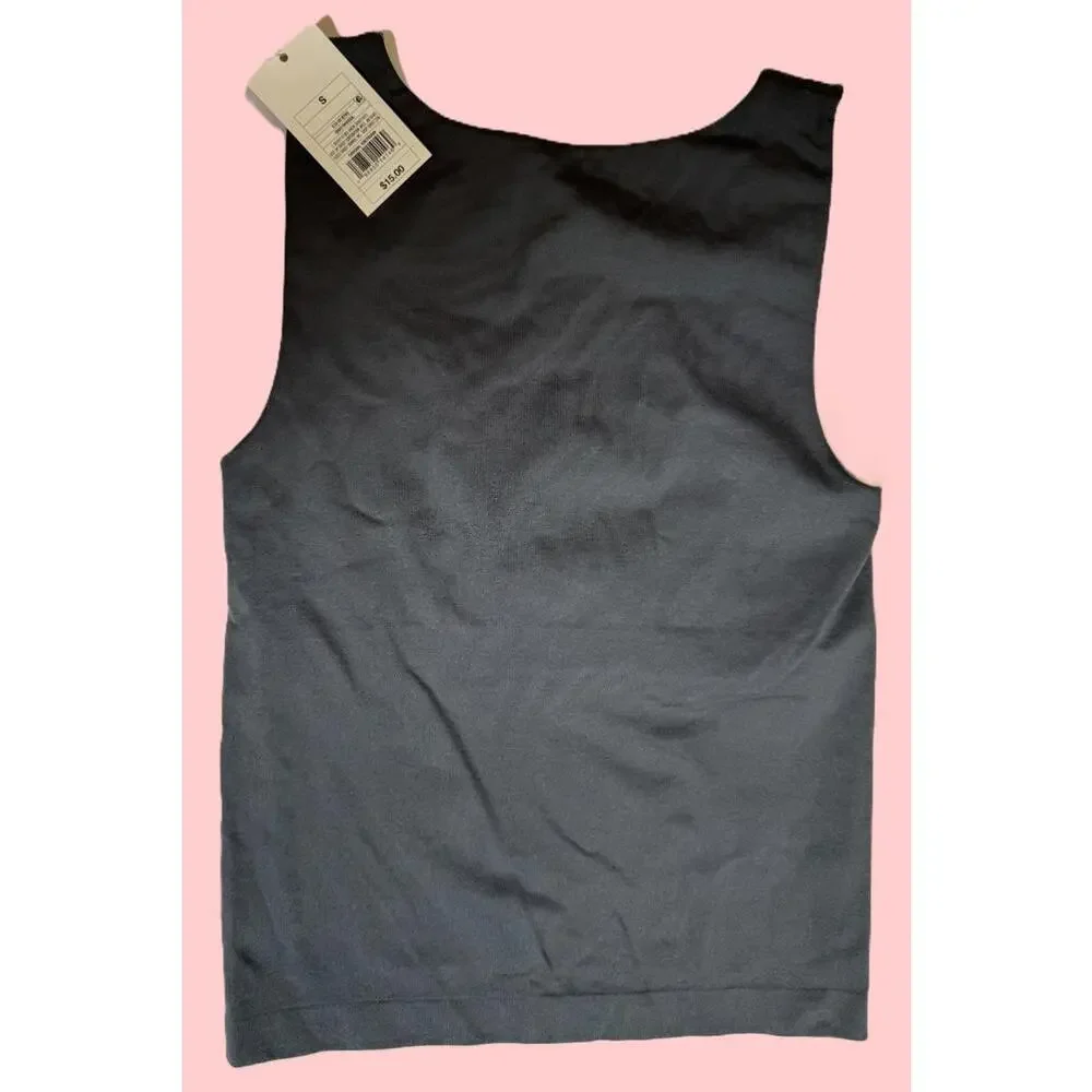 A New Day Tank Top Gray Seamless Scoop Neck Womens S NEW NWT - Picture 5 of 5